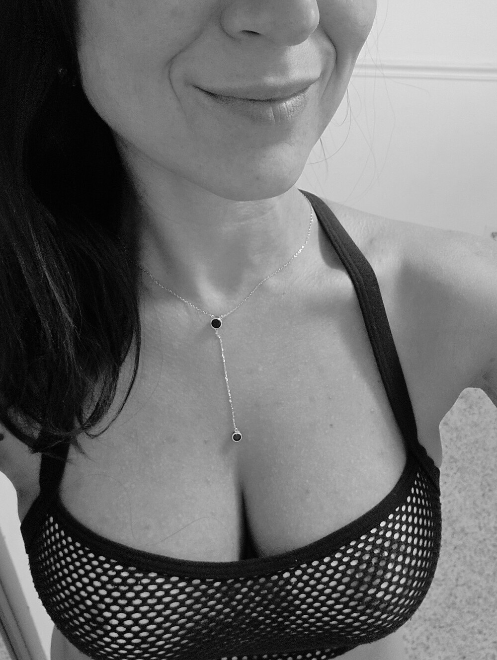 Elegant Bow Tie Necklace with Black Accents